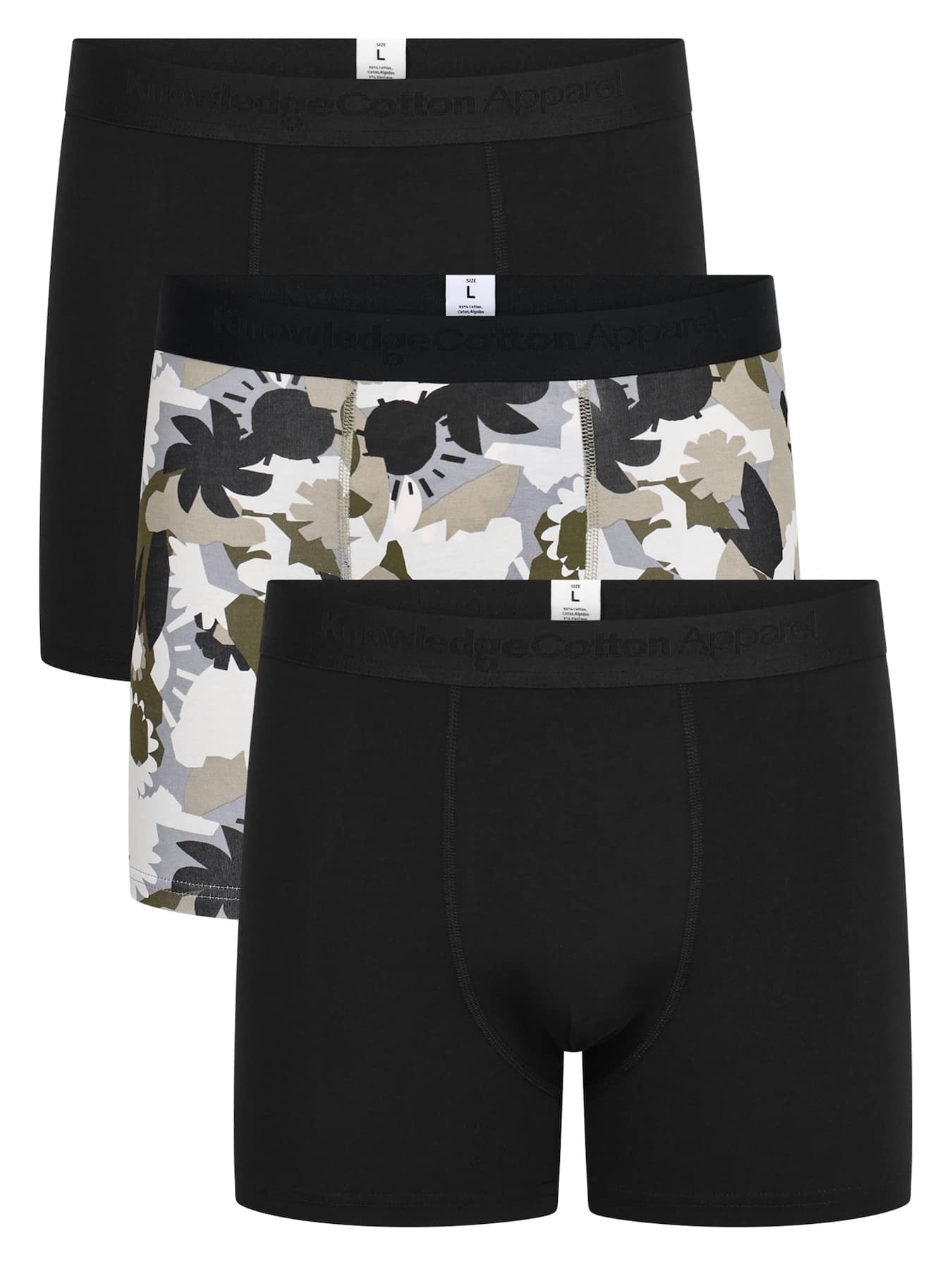 Unterwäsche 3er Pack Boxer Briefs Knowledge Cotton Apparel 1