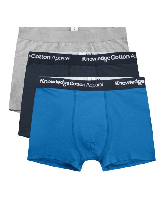 Unterwäsche 3er Pack Boxer Shorts Knowledge Cotton Apparel Campanula 1