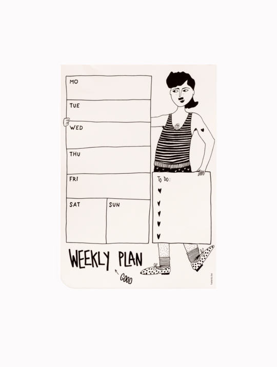 Wochenplaner Weekly Planner Smart Boy Helenb Beige 1