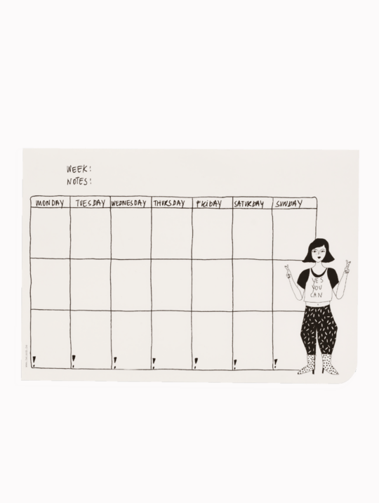 Wochenplaner Weekly Planner Yes You Can Helenb Beige 1