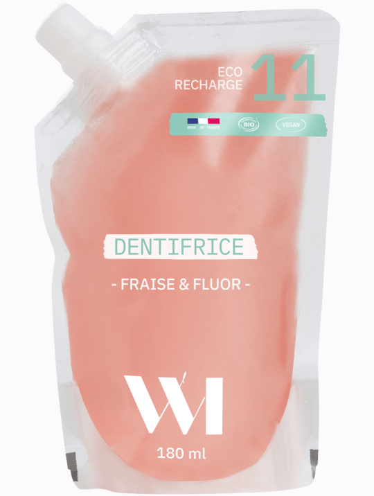 Zahnpasta Nachfüllbeutel Kinderzahnpasta Erdbeer & Fluor What Matters 1